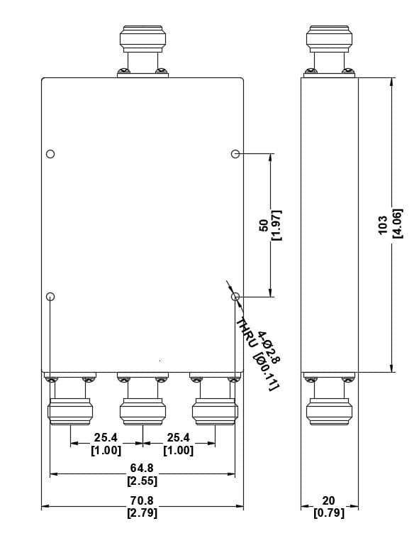 PicoCoupler 1/3 - 698/6000 МГц