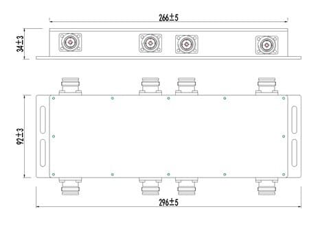Гибридный комбайнер 4x4 (4.3-10F, 700-6000MHz)