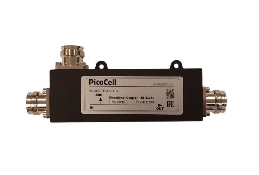Directional Coupler 20dB (4.3-10F, 700-6000MHz)