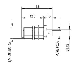Разъем SMA/f-Bulk-402
