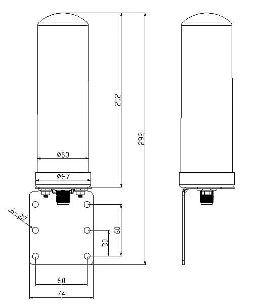 Антенна AO-700/2700-4/6 (уличная)