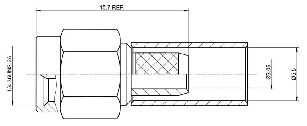 Разъем S-211-F (S-211/RG58 female)