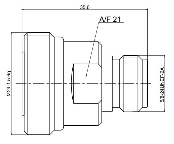 Переходник 716F-NF DIN-female - N-female