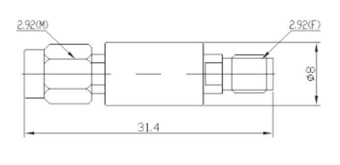 Аттенюатор 20 dB, 40 ГГц, 2.92 мм