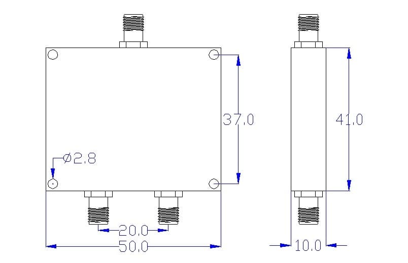 Разветвитель PicoCell MegaCoupler 0.4-3 ГГц - 1/2