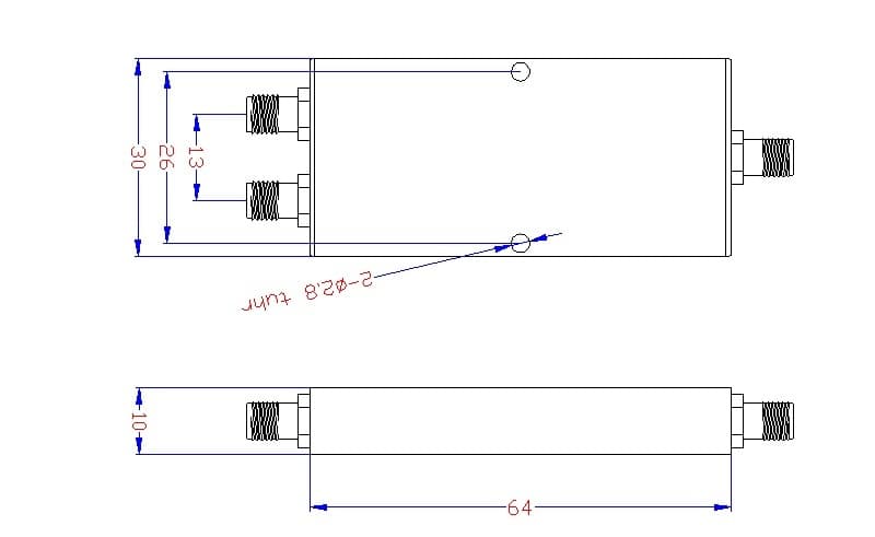 Разветвитель/Сумматор PicoCell Megacoupler 0.4-6 ГГц - 1/2