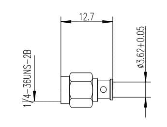 Разъем S-M115R (SMA-male, для RG-402)